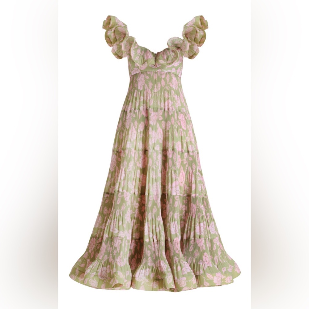 Zimmermann Lovestruck Pleated Gown Size 0P